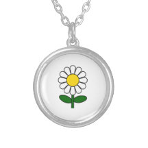 Fleur de marguerite pendentif