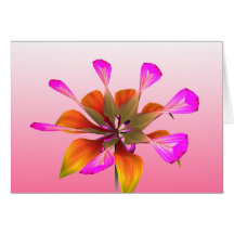 Fleur de ressort d'abrégé sur carte de note