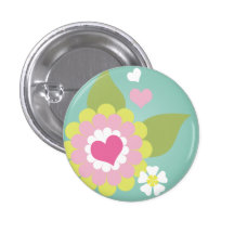 Fleur girly mignonne pin's avec agrafe