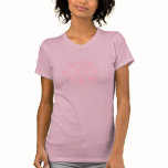 Fleur isolée géniale rose t-shirts