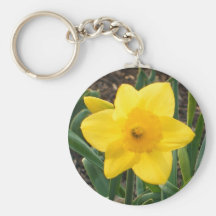 Fleur jaune Keychain Porte-clés