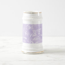 Fleur mauve-clair tasse à café