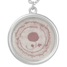 Fleur médiévale de manuscrit pendentifs