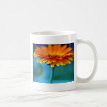 Fleur orange mug