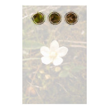 Fleur pleine d'espoir papier à lettre