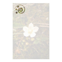 Fleur pleine d'espoir papier à lettre