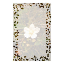 Fleur pleine d'espoir papier à lettre