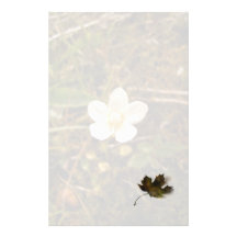 Fleur pleine d'espoir papier à lettre customisable