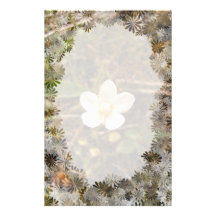 Fleur pleine d'espoir papier à lettre personnalisé