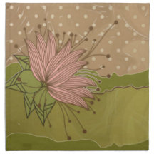 Fleur pourpre moderne 2 serviettes