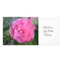 fleur rose de camelia, suffisance YourLife WithBea Cartes De Vœux Avec Photo