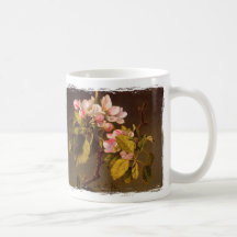 Fleur rose sur Brown Mugs À Café