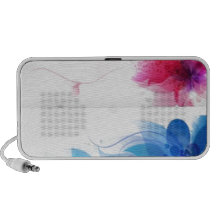 Fleur rosée, Fleur bleue Mini Haut-parleur