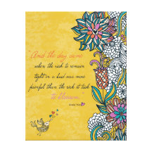 Fleur - toile d'Anais Nin Impression Sur Toile