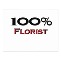 Fleuriste de 100 pour cent cartes postales