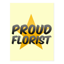Fleuriste fier carte postale