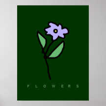 fleurit des murs de décor posters