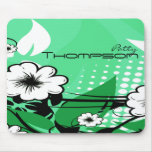 Fleurs abstraites tapis de souris