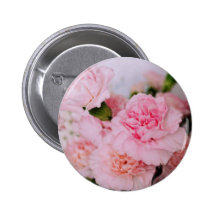 fleurs assez roses d'oeillet badge avec épingle