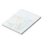 Fleurs blanches d'iris barbu blocs mémo