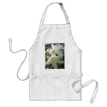 Fleurs blanches glorieuses 4 tabliers