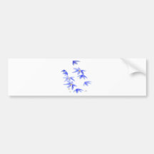Fleurs Bleues Autocollant Pour Voiture