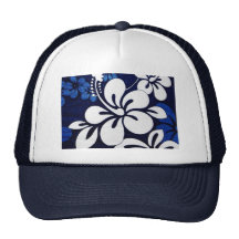 Fleurs bleues d'Hawaï Casquettes