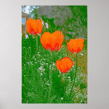 fleurs dans une brise posters