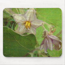 Fleurs d'aubergine tapis de souris