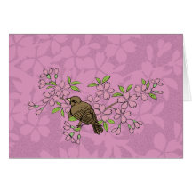 Fleurs de cerisier carte