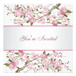 Fleurs de cerisier toute la partie d'occasion cartons d'invitation
