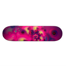 Fleurs de l'espace skateboard customisable