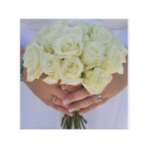 Fleurs de mariage impression sur toile