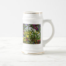Fleurs de pensées tasse à café