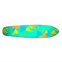 Fleurs de Sunkissed - turquoise Skateboard