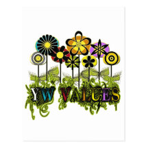 Fleurs de valeur de YW Carte Postale