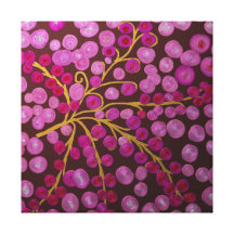 Fleurs dorées impression sur toile
