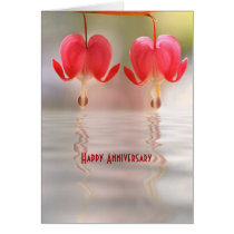 Fleurs et carte d'anniversaire de réflexion de l'e cartes