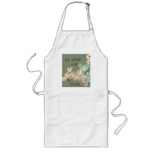 Fleurs et tablier de rayures