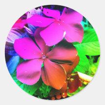 Fleurs géniales d'amusement autocollants