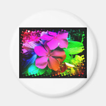 Fleurs géniales d'amusement aimants pour réfrigérateur