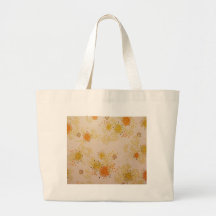 fleurs jaune-orange sacs en toile