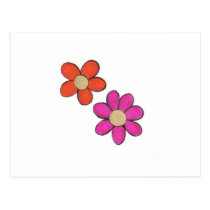Fleurs mignonnes cartes postales