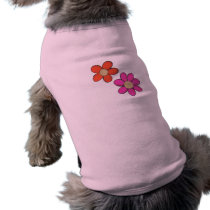 Fleurs mignonnes vêtements pour animaux domestiques