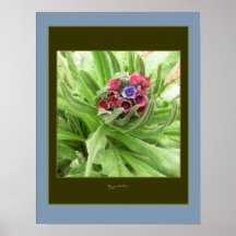 Fleurs nichées en affiche de la photo Leaves2 par 