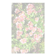 fleurs papier à lettre personnalisé