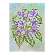fleurs pourpres bristol personnalisé