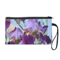 Fleurs pourpres d'iris sacs baguettes