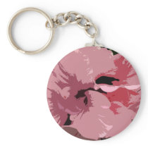 Fleurs roses abstraites de ketmie