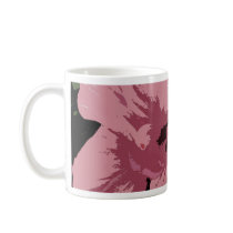 Fleurs roses abstraites de ketmie